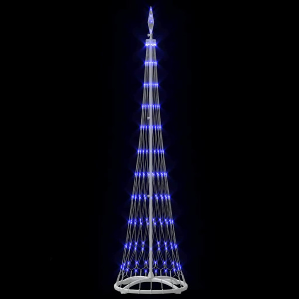 Árbol de Navidad LED Azul 138.5 x 138.5 x 399 cm Metal M 5