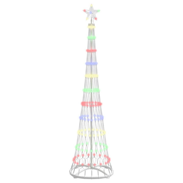 Árbol de Navidad LED Multicolor 138.5 x 138.5 x 399 cm Metal M 2