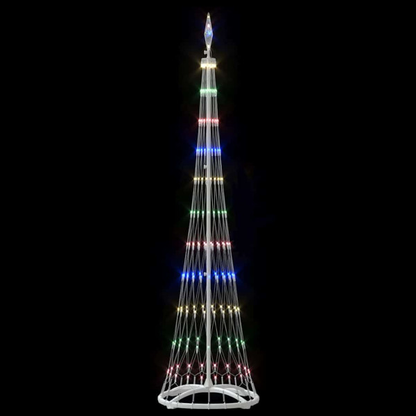 Árbol de Navidad LED Multicolor 138.5 x 138.5 x 399 cm Metal M 5