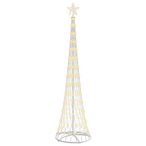 Árbol de Navidad LED Cálido 138.5 x 138.5 x 399 cm Metal H