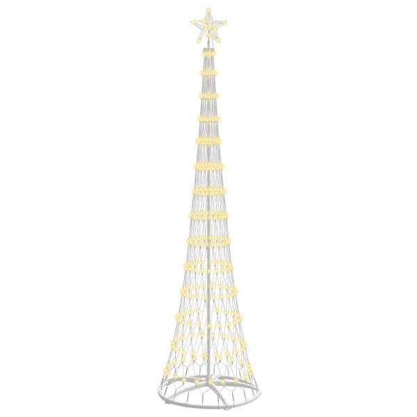 Árbol de Navidad LED Cálido 138.5 x 138.5 x 399 cm Metal M 2