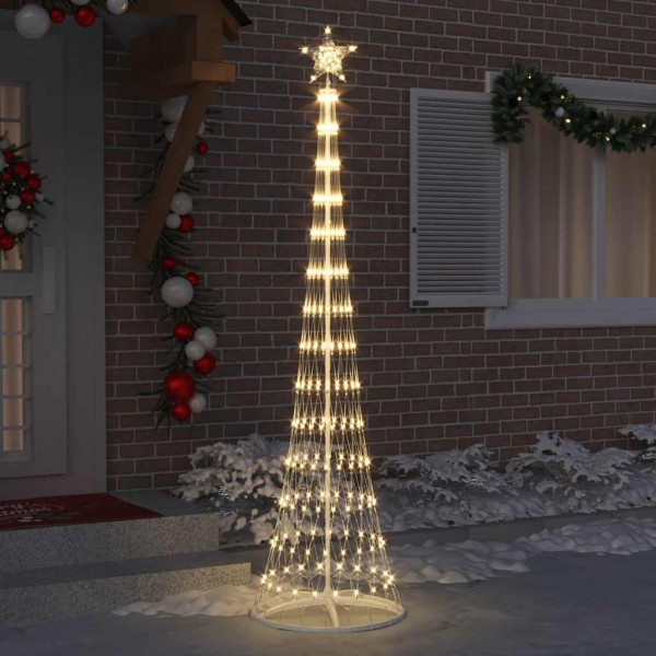 Árbol de Navidad LED Cálido 138.5 x 138.5 x 399 cm Metal M 3