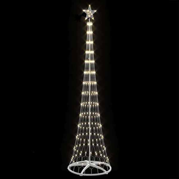 Árbol de Navidad LED Cálido 138.5 x 138.5 x 399 cm Metal M 4