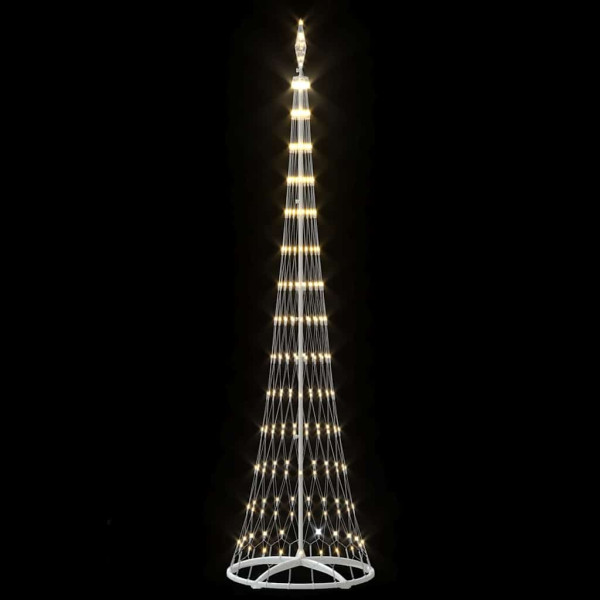 Árbol de Navidad LED Cálido 138.5 x 138.5 x 399 cm Metal M 5