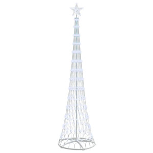 Árbol de Navidad LED Frío 138.5 x 138.5 x 399 cm Metal H