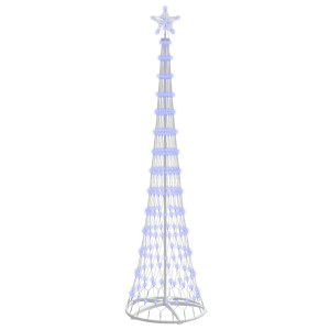 Árbol de Navidad LED Azul 138.5 x 138.5 x 399 cm Metal H