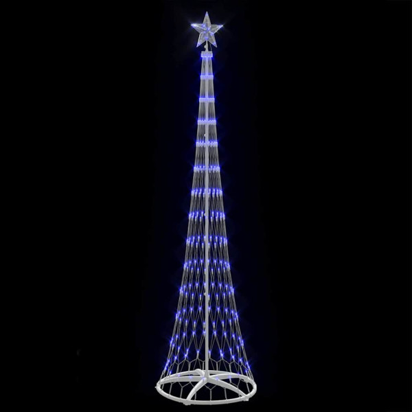 Árbol de Navidad LED Azul 138.5 x 138.5 x 399 cm Metal M 4