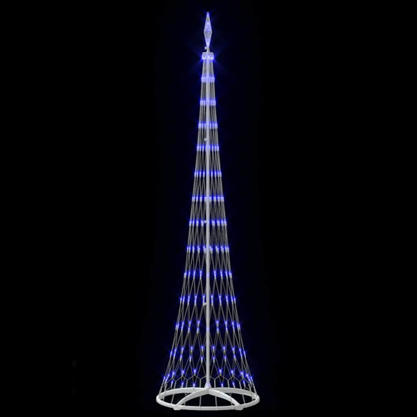Árbol de Navidad LED Azul 138.5 x 138.5 x 399 cm Metal M 5