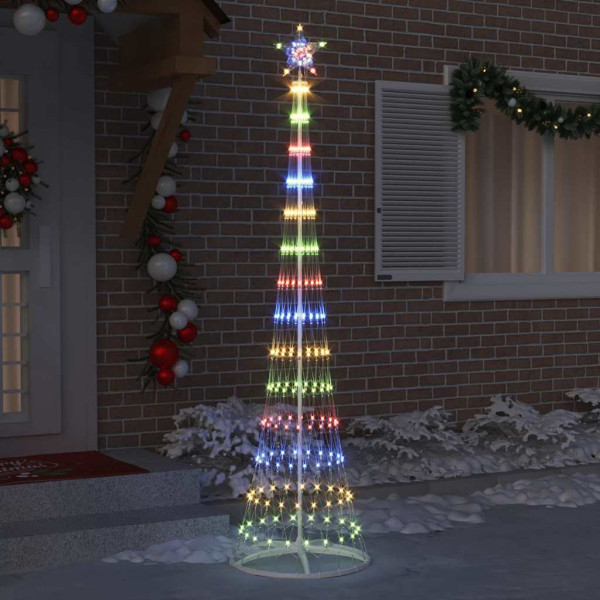 Árbol de Navidad LED Multicolor 138.5 x 138.5 x 399 cm Metal M 3