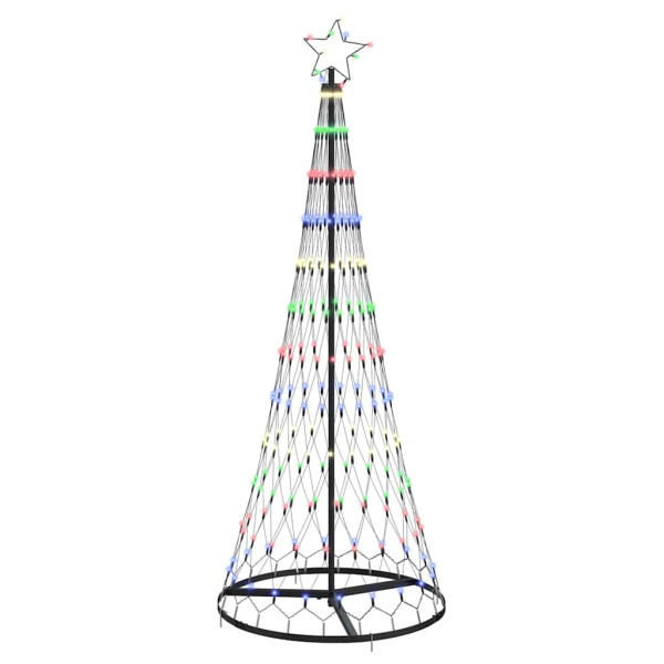 Árbol de Navidad LED Multicolor 138.5 x 138.5 x 399 cm Metal M 2