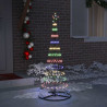 Árbol de Navidad LED Multicolor 138.5 x 138.5 x 399 cm Metal 3
