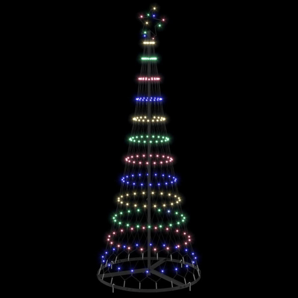 Árbol de Navidad LED Multicolor 138.5 x 138.5 x 399 cm Metal M 4
