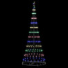 Árbol de Navidad LED Multicolor 138.5 x 138.5 x 399 cm Metal 5