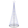 Árbol de Navidad LED Azul 138.5 x 138.5 x 399 cm Metal 2