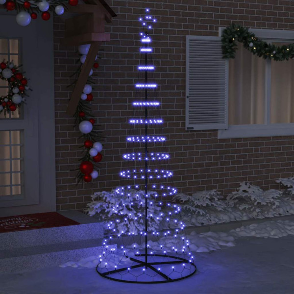 Árbol de Navidad LED Azul 138.5 x 138.5 x 399 cm Metal M 3