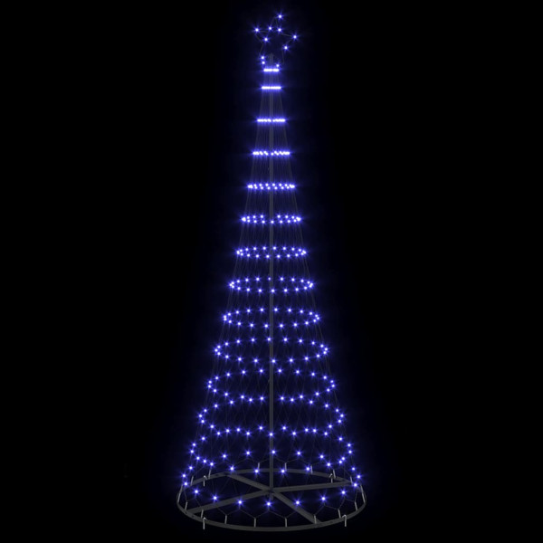 Árbol de Navidad LED Azul 138.5 x 138.5 x 399 cm Metal M 4