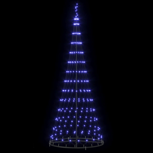 Árbol de Navidad LED Azul 138.5 x 138.5 x 399 cm Metal M 5
