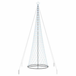 Árbol de Navidad LED Frío 138.5 x 138.5 x 399 cm Metal H