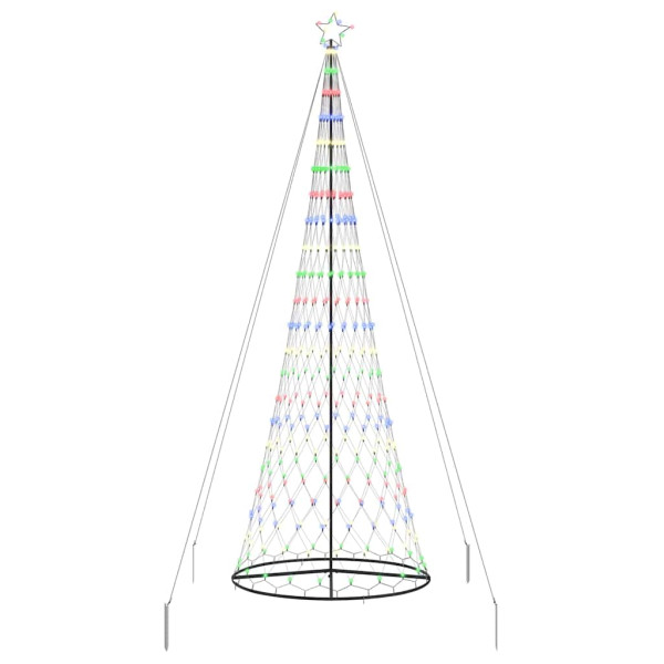 Árbol de Navidad LED Multicolor 138.5 x 138.5 x 399 cm Metal M 2