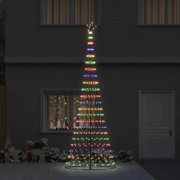 Árbol de Navidad LED Multicolor 138.5 x 138.5 x 399 cm Metal M 3