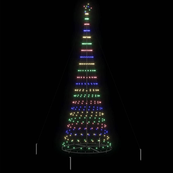 Árbol de Navidad LED Multicolor 138.5 x 138.5 x 399 cm Metal M 4