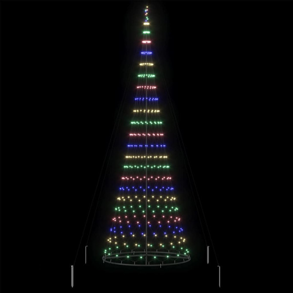 Árbol de Navidad LED Multicolor 138.5 x 138.5 x 399 cm Metal M 5