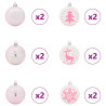 Juego de Esferas de Navidad 40 pcs y rosa 4
