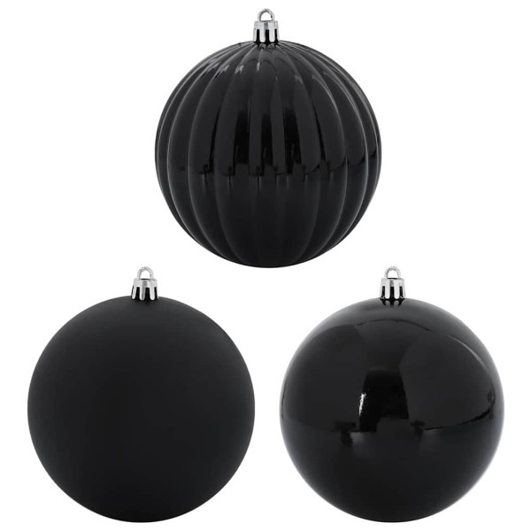 Juego de Esferas de Navidad 9 pcs Negro M 2