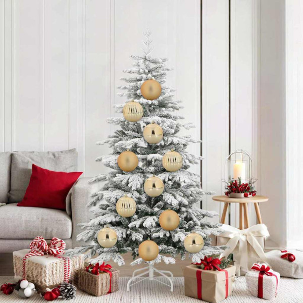 Juego de Esferas de Navidad 9 pcs Dorado D