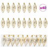 Decoración para Árbol de Navidad 40 pcs Dorado 2