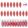 Decoración para Árbol de Navidad 40 pcs Rojo 2