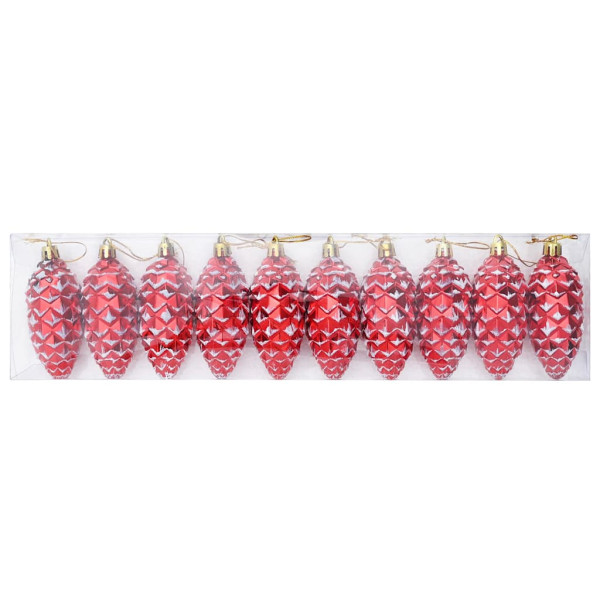 Decoración para Árbol de Navidad 40 pcs Rojo M 3