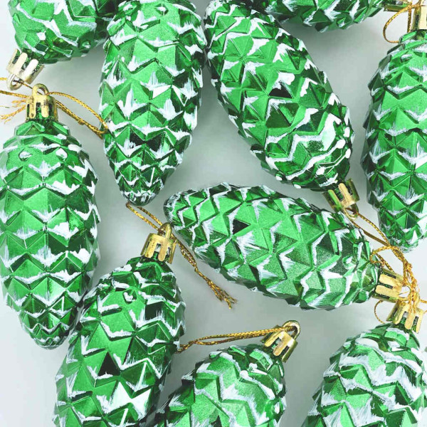 Decoración para Árbol de Navidad 40 pcs Verde M 5