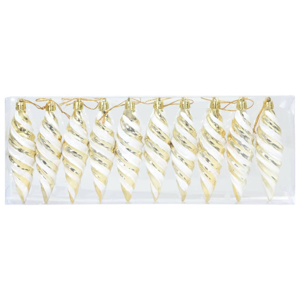 Decoración para Árbol de Navidad 40 pcs Dorado M 3