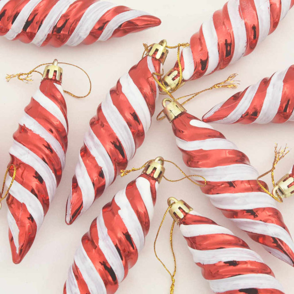 Decoración para Árbol de Navidad 40 pcs Rojo M 5