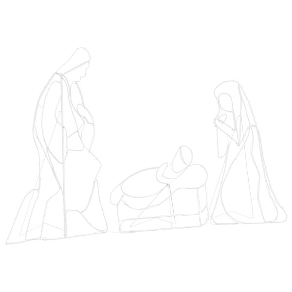 Escena Navideña Iluminada Multicolor 112 x 72 cm PVC M 4