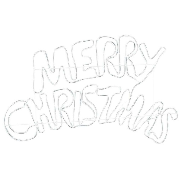 Cartel de Navidad con 240 LED Multicolor 100 x 50 cm PVC M 4