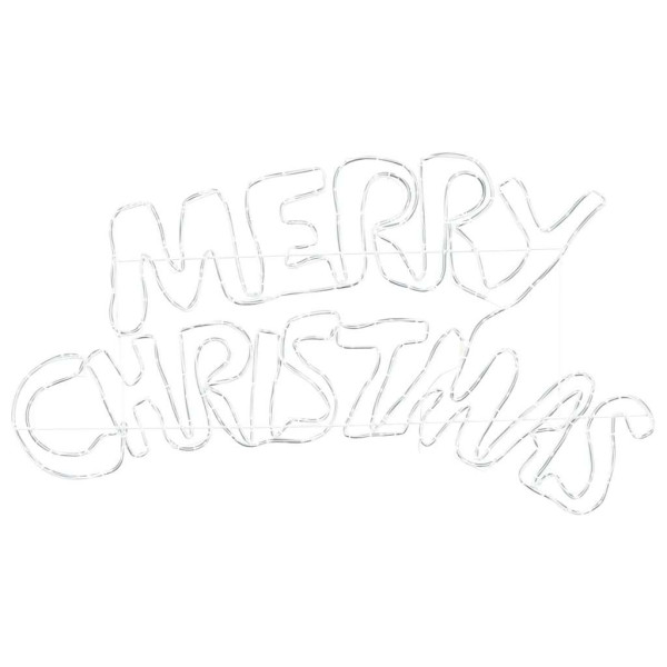 Cartel de Navidad con 240 LED Multicolor 100 x 50 cm PVC M 5