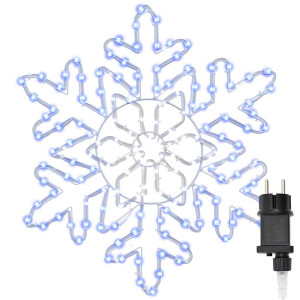 Copos de nieve navideños Azul 55.5 x 55.5 x 0.75 cm PVC H