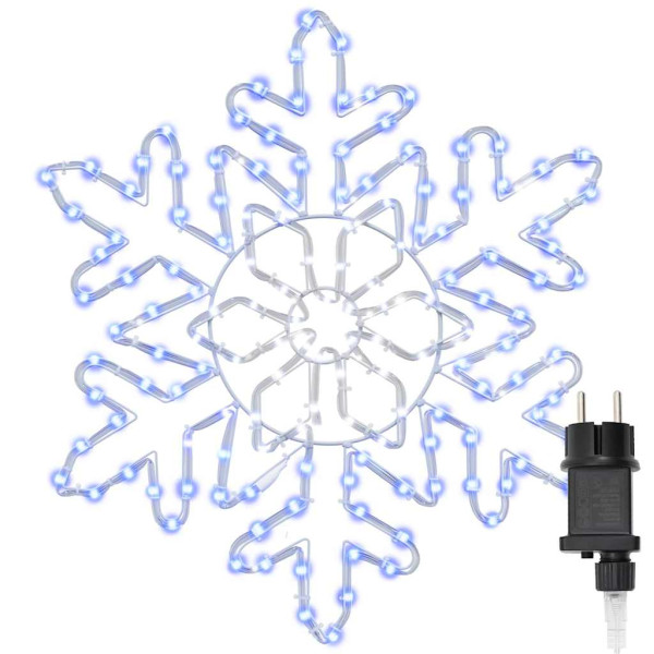 Copos de nieve navideños Azul 55.5 x 55.5 x 0.75 cm PVC M 2
