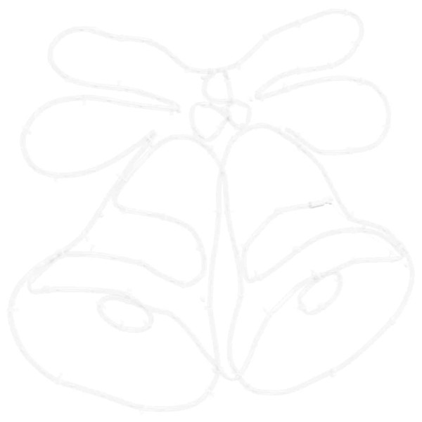 Campana de Navidad con 144 LED Multicolor 56 x 46 cm PVC M 4