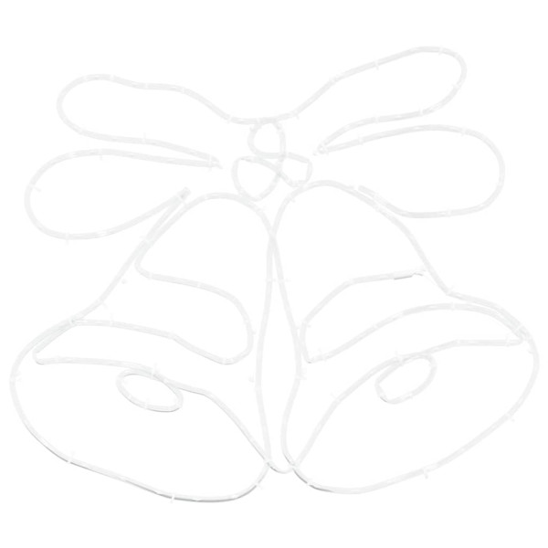 Campana de Navidad con 144 LED Multicolor 56 x 46 cm PVC M 5