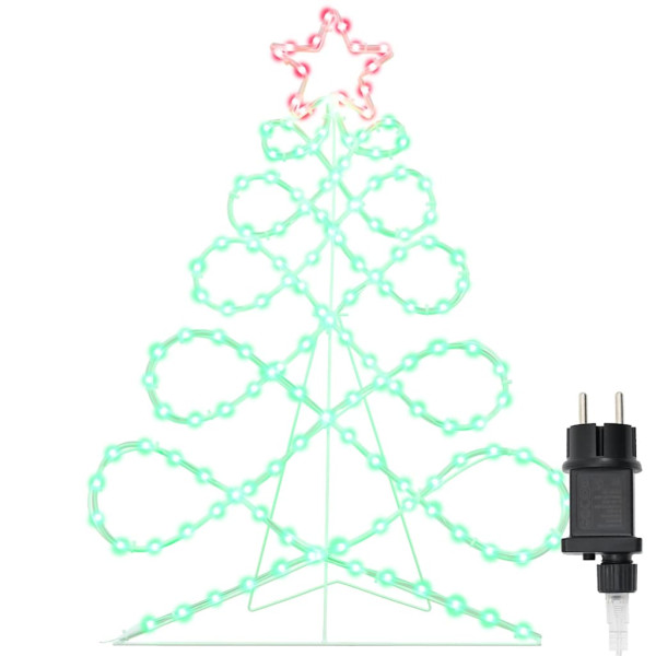 Luz en forma de árbol de Navidad Multicolor 80 x 56 cm PVC M 2