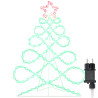 Luz en forma de árbol de Navidad Multicolor 80 x 56 cm PVC 2
