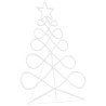 Luz en forma de árbol de Navidad Multicolor 80 x 56 cm PVC 4