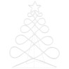 Luz en forma de árbol de Navidad Multicolor 80 x 56 cm PVC 5