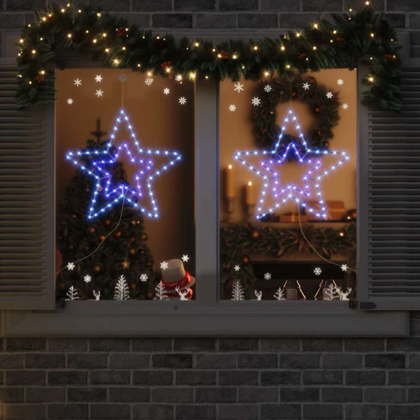 Estrella de Navidad con 72 LED Frío 51.5 x 50 x 0.65 cm Hierro D