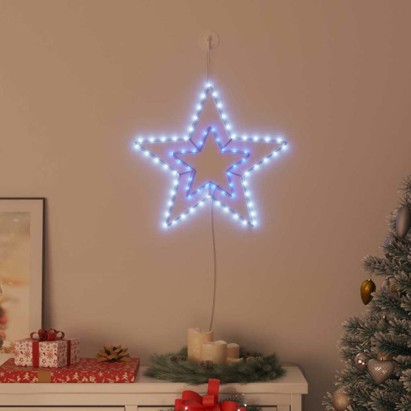 Estrella de Navidad con 72 LED Frío 51.5 x 50 x 0.65 cm Hierro M 3