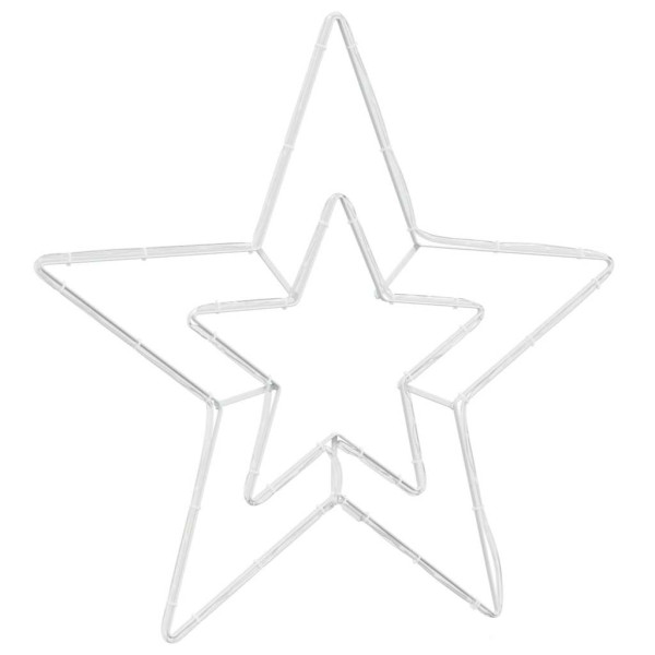 Estrella de Navidad con 72 LED Frío 51.5 x 50 x 0.65 cm Hierro M 4