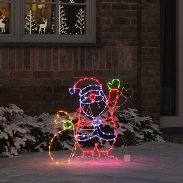 Luz de Santa Claus Multicolor 58.5 x 60 x 1.3 cm Hierro D